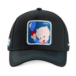 Casquette Capslab Looney Tunes Porky Pig Noir