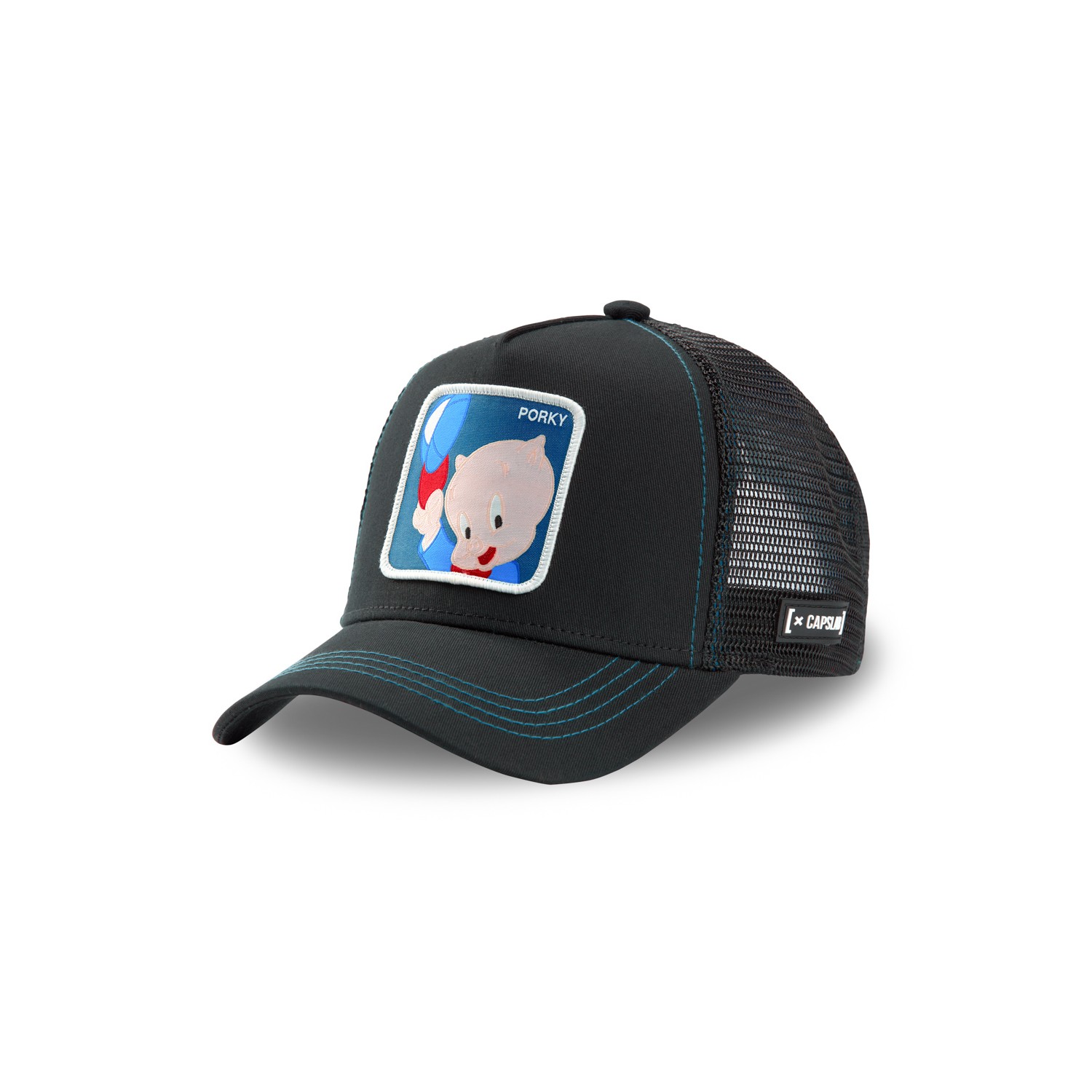 Casquette Capslab Looney Tunes Porky Pig Noir