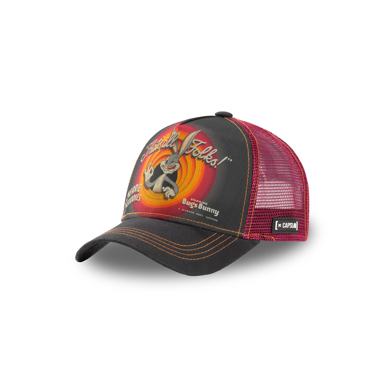 Casquette Capslab Looney Tunes Bugs Bunny Gris Casquette Capslab Looney Tunes Bugs Bunny Gris