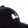 Casquette Capslab Peanuts Dog Noir zoom sur le patch