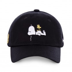 Casquette Capslab Peanuts Dog Noir vue de face