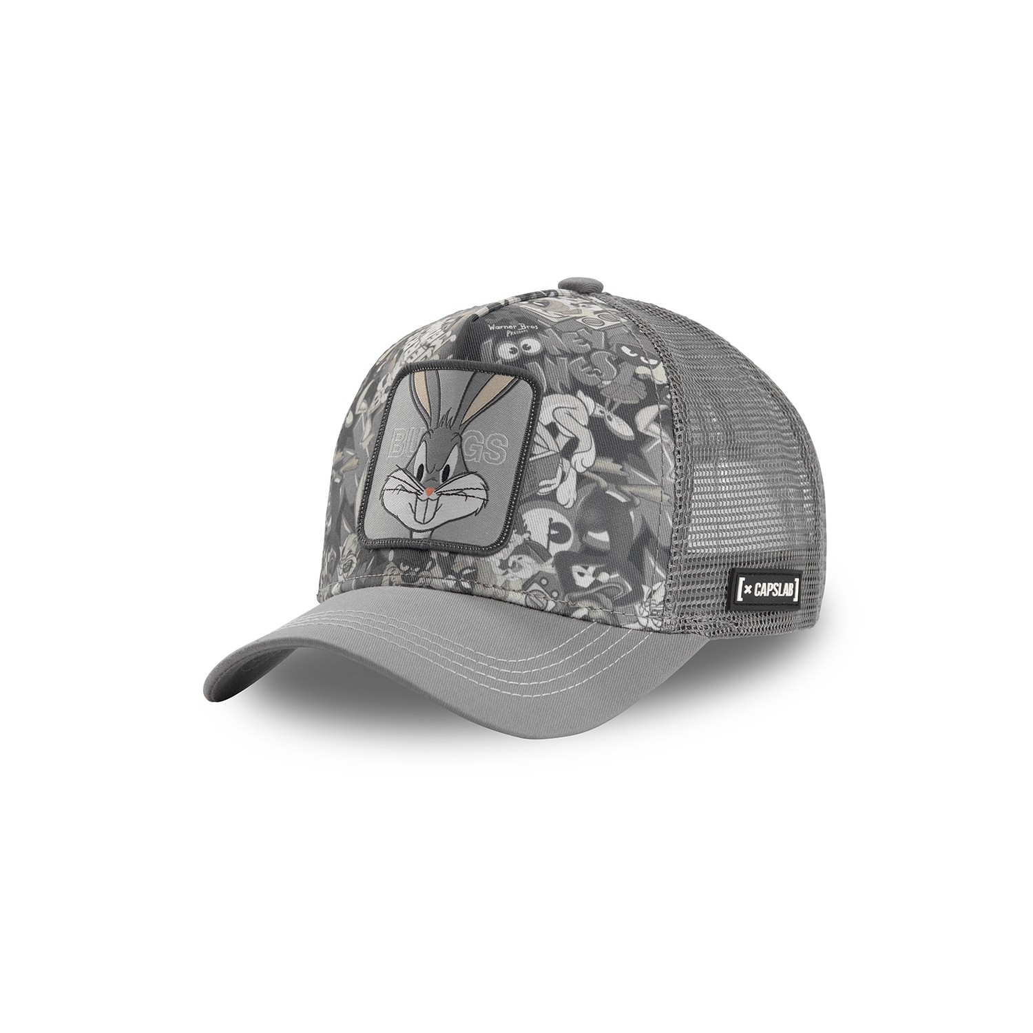 Casquette Capslab Looney Tunes Bugs Bunny Gris Casquette Capslab Looney Tunes Bugs Bunny Gris