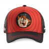 Casquette Capslab Looney Tunes Taz Rouge Casquette Capslab Looney Tunes Taz Rouge