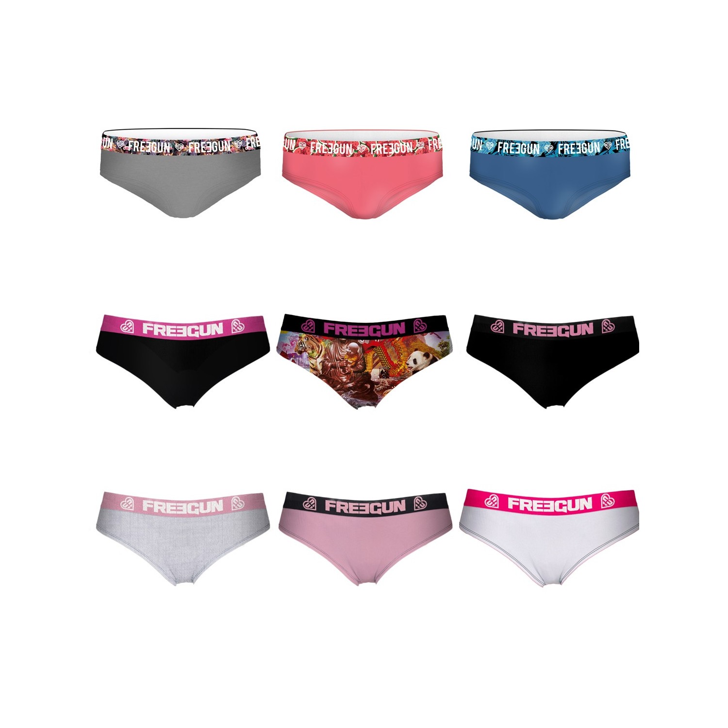 Pack Surprise de 3 Boxers coton fille Pack Surprise de 3 Boxers coton fille