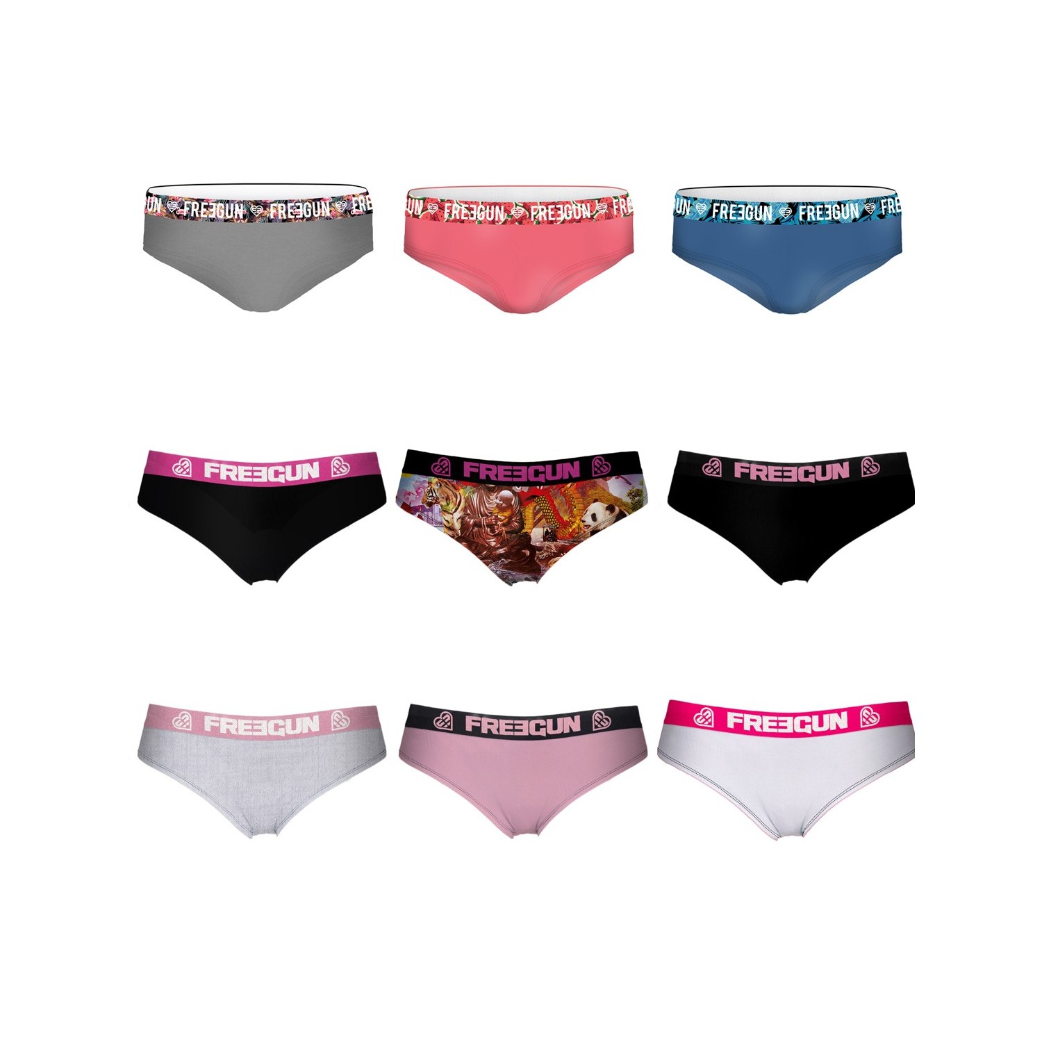 Pack Surprise de 3 Boxers coton fille