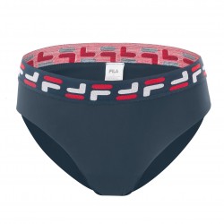 Boxer Femme en Polyamide Découpe laser bleu marine vue de face