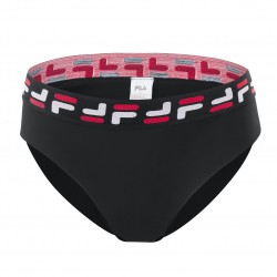 Boxer Femme en Polyamide Découpe laser noir vue de face