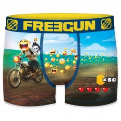 Boxer microfibre garçon freegun premium moto racer