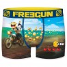 Boxer microfibre garçon freegun premium moto racer