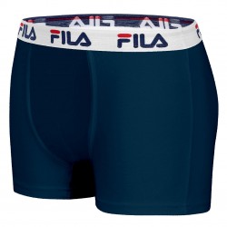 Boxers homme coton Fila bleu marine