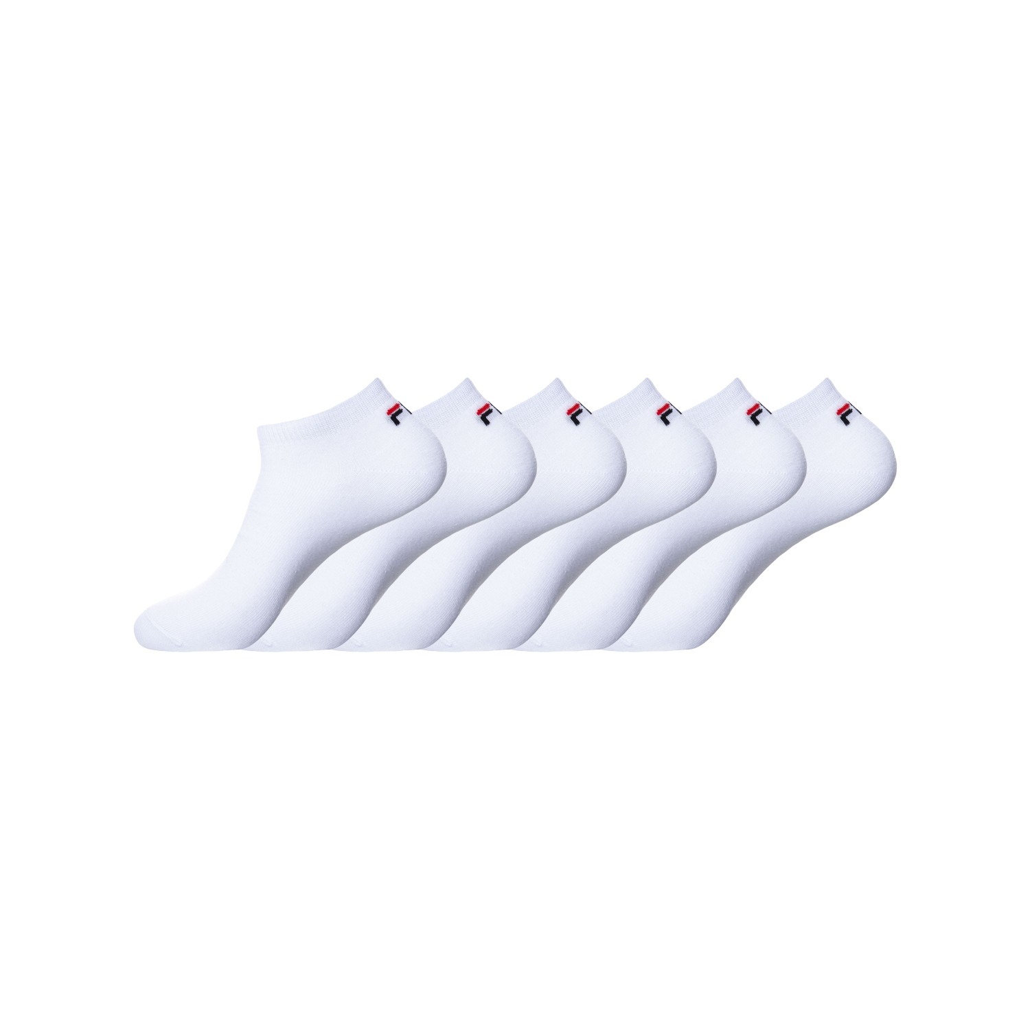 Lot de 6 paires de Tiges courtes homme Fila Blanc Lot de 6 paires de Tiges courtes homme Fila Blanc
