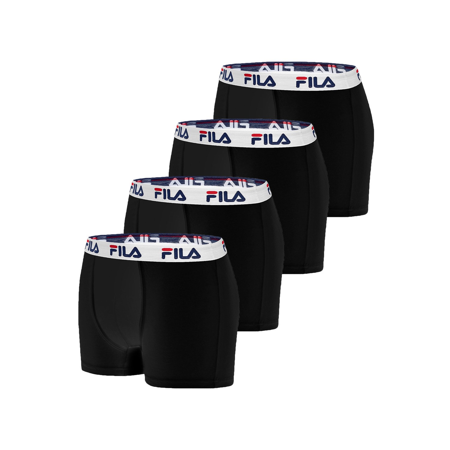 Lot de 4 Boxers Coton homme Fila 5016 Noir