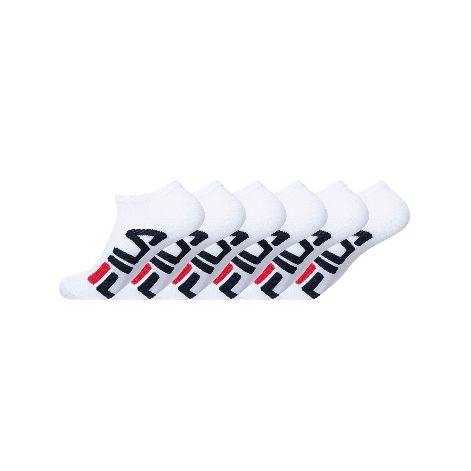 Lot de 6 paires de Tiges courtes homme 9199 Fila Blanc Lot de 6 paires de Tiges courtes homme 9199 Fila Blanc