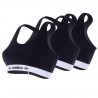 Lot de 3 brassières femme en coton Lot de 3 brassières femme en coton