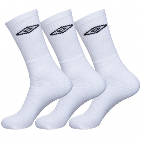 Lot de 3 Chaussettes tennis Umbro homme Blanc