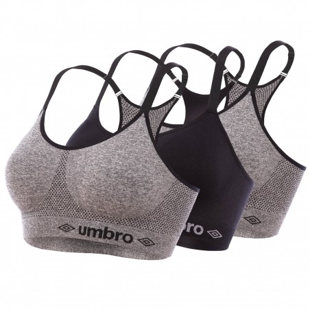 Lot de 3 Brassières femme Umbro sans couture