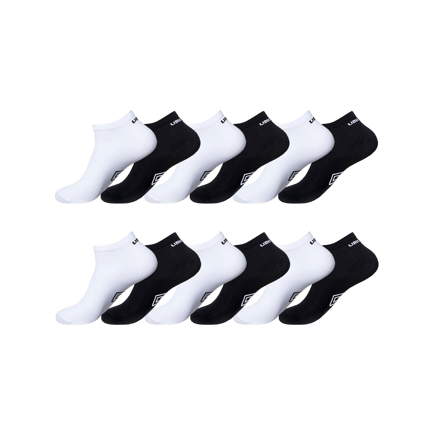 Lot de 12 Paires de Sneackers Noir Et Blanc 39/42