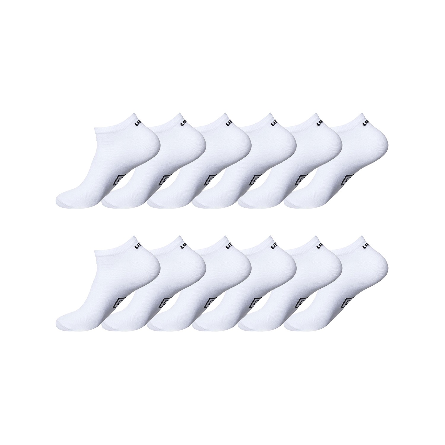 Lot de 12 tiges courtes noires UMBRO homme Blanc Lot de 12 tiges courtes noires UMBRO homme Blanc
