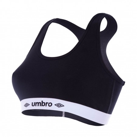 Brassière femme coton Umbro Noir