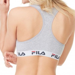 Lot de 3 Brassières coton Fila FU6042 Gris, Blanc et Noir