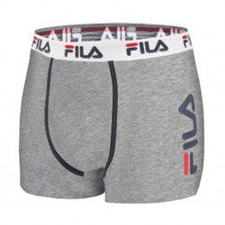 Lot de 4 Boxers Coton homme Fila 5040 Noir et Gris