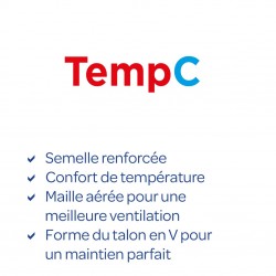 Lot de 6 Paires de lowcut semelle bouclette Temp Control