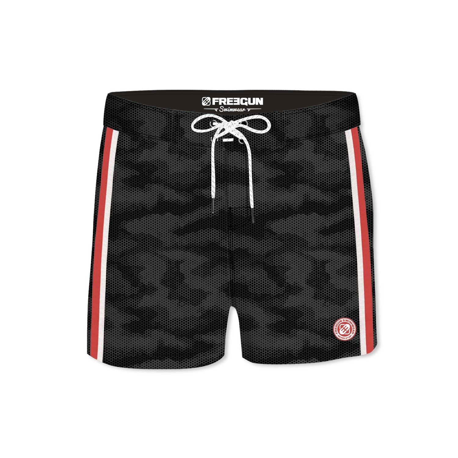 Boardshort soft touch garçon ceinture plate Hex