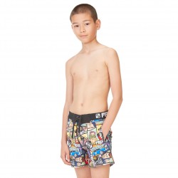 Boardshort Court Freegun garçon ceinture tissée GTA