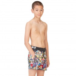 Boardshort Court Freegun garçon ceinture tissée GTA