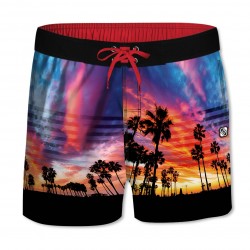 Boardshort Court Freegun garçon ceinture demi-élastiquée California