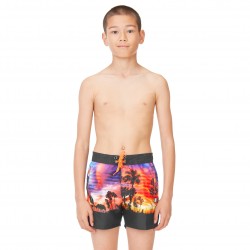 Boardshort Court Freegun garçon ceinture demi-élastiquée California