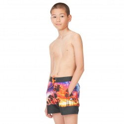 Boardshort Court Freegun garçon ceinture demi-élastiquée California