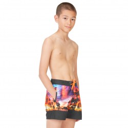 Boardshort Court Freegun garçon ceinture demi-élastiquée California