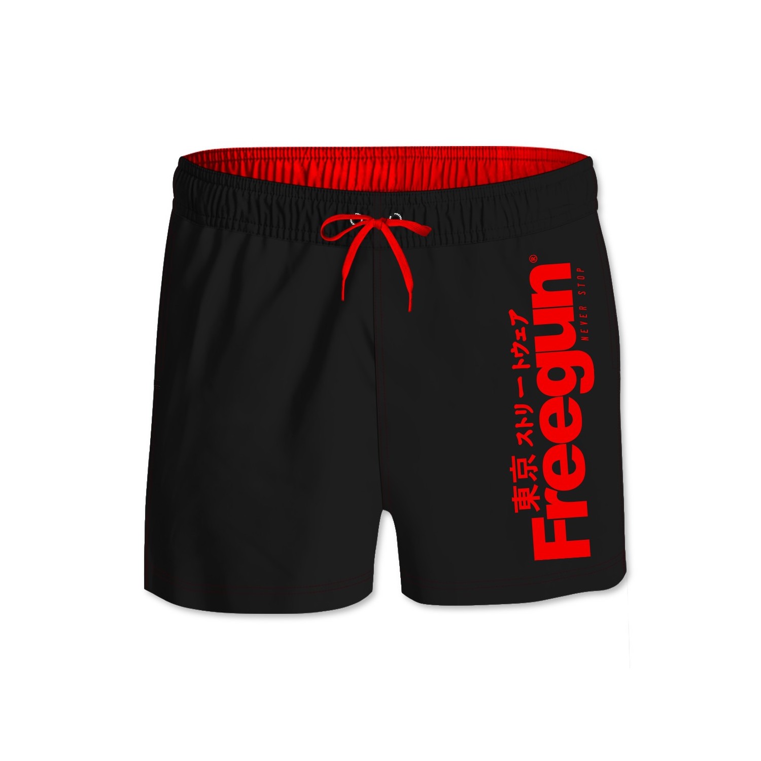 Boardshort Court Freegun garçon ceinture élastique Logo