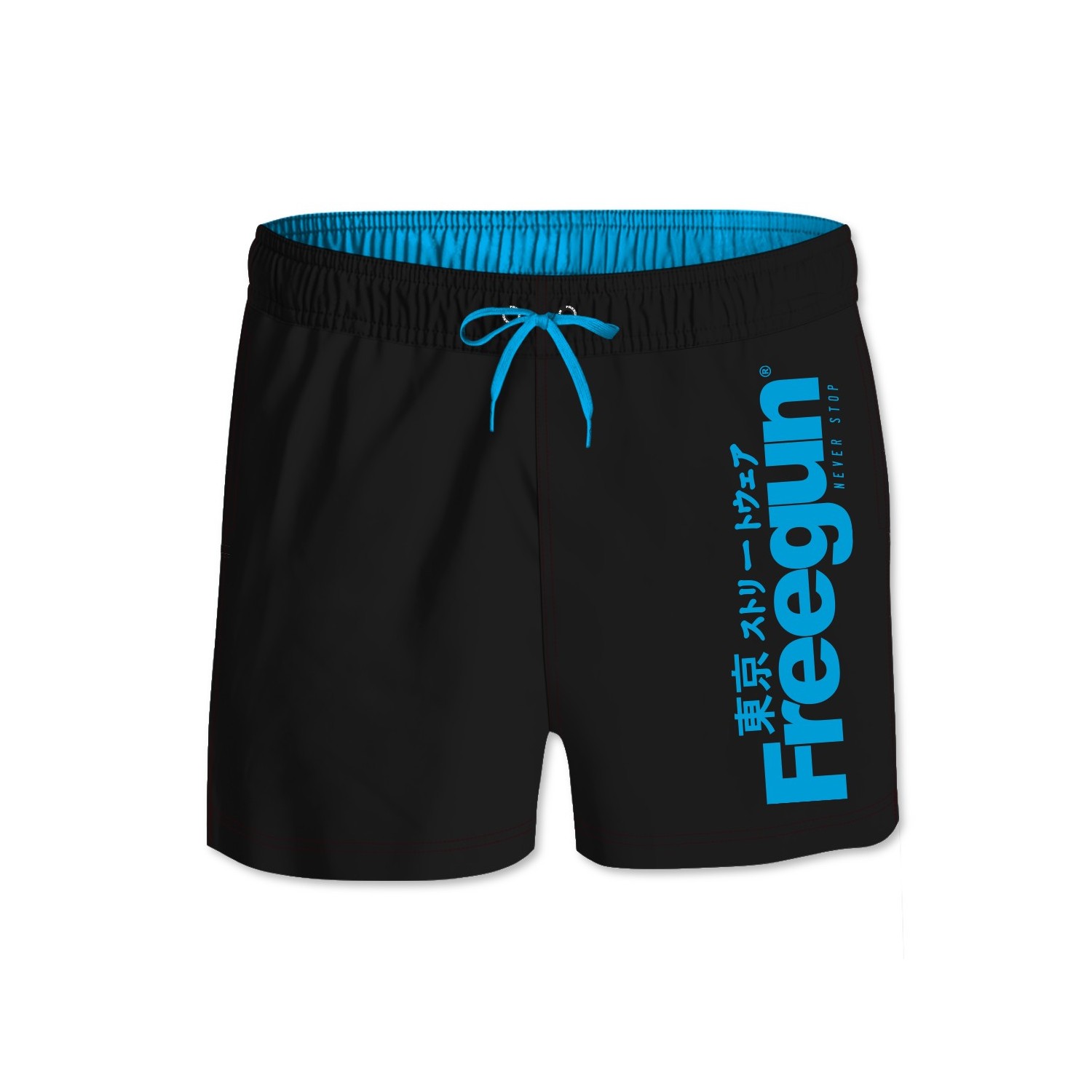 Boardshort Court Freegun garçon ceinture élastique Logo