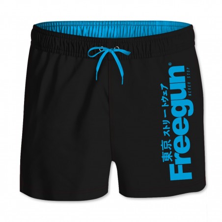 Boardshort Court Freegun garçon ceinture élastique Logo