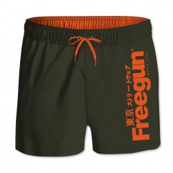 Boardshort Court Freegun garçon ceinture élastique Logo