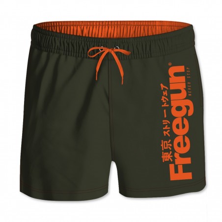 Boardshort Court Freegun garçon ceinture élastique Logo