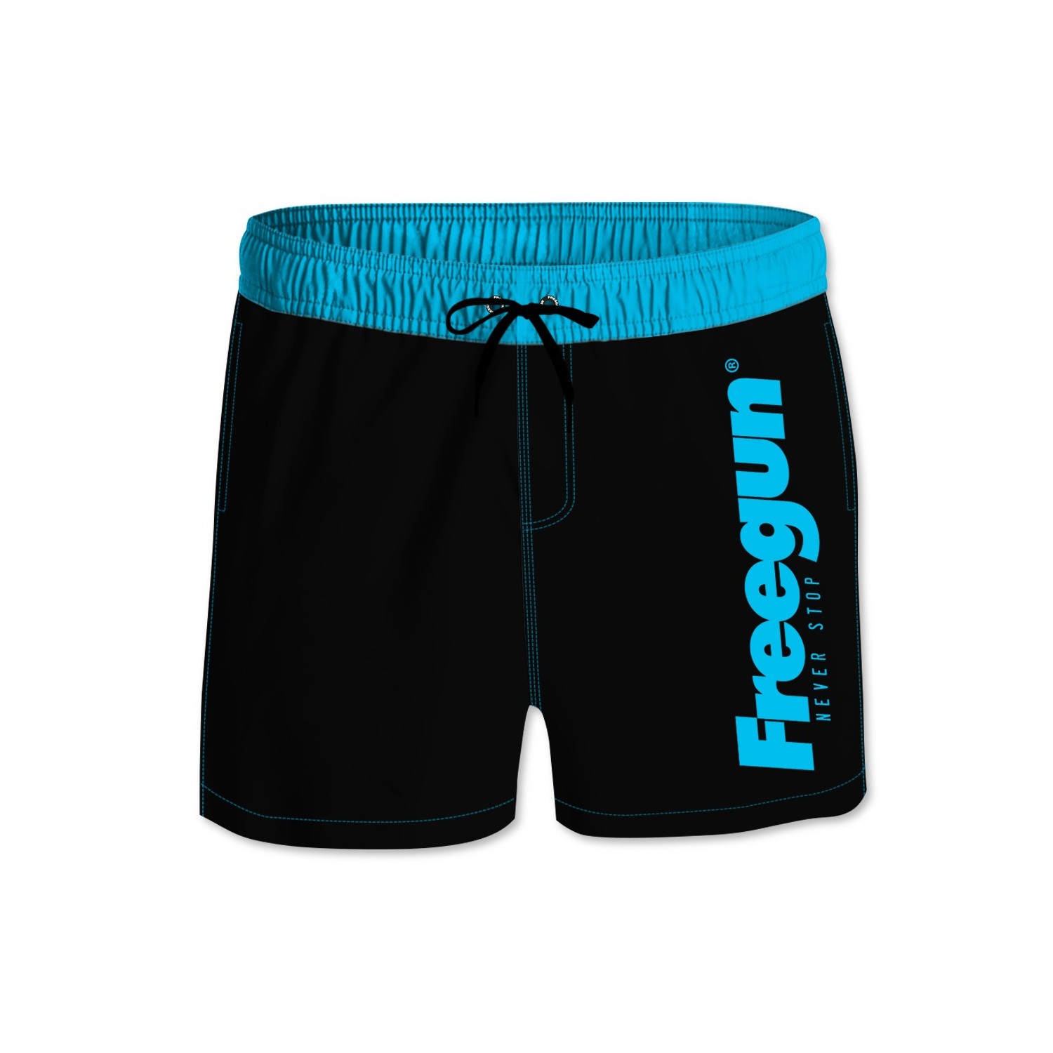 Boardshort Court garçon ceinture élastique et colorée Boardshort Court garçon ceinture élastique et colorée