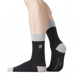 Lot de 3 chaussettes de ville homme en coton peigné doux