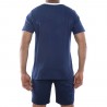 Ensemble homme Pyjama court T-shirt col tunisien Vintage Ensemble homme Pyjama court T-shirt col tunisien Vintage