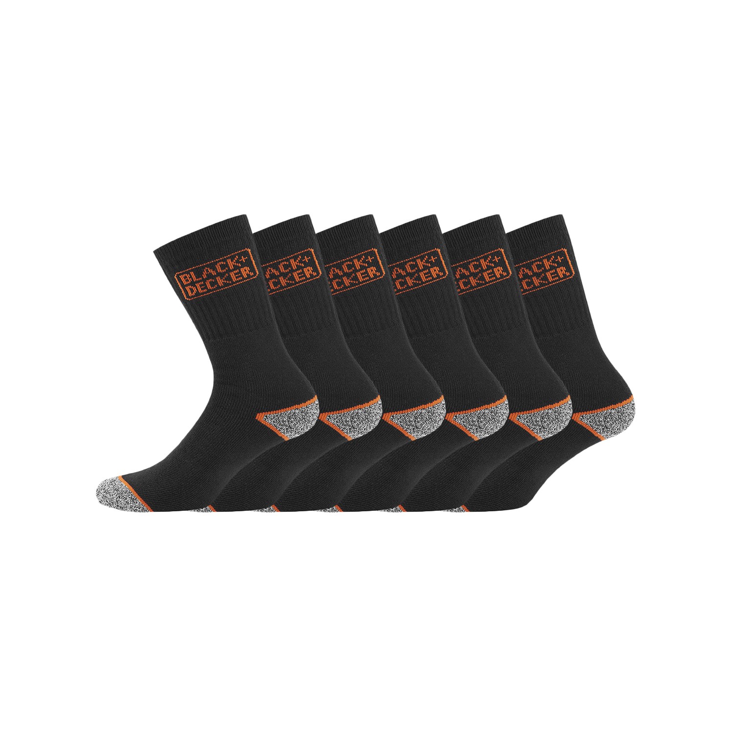 Lot de 6 Paires de Chaussettes hautes de travail TEK