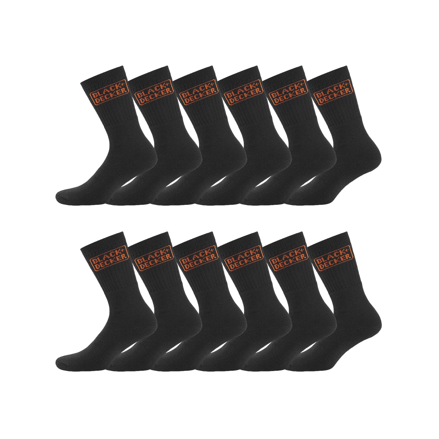 Lot de 12 Paires de Chaussettes hautes de travail TEK Lot de 12 Paires de Chaussettes hautes de travail TEK