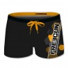 Boxer de Bain garçon uni avec logo rubber print
