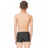 Boxer de Bain garçon uni avec logo rubber print