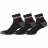 Lot de 3 Paires de Chaussettes Quarter de travail homme Red