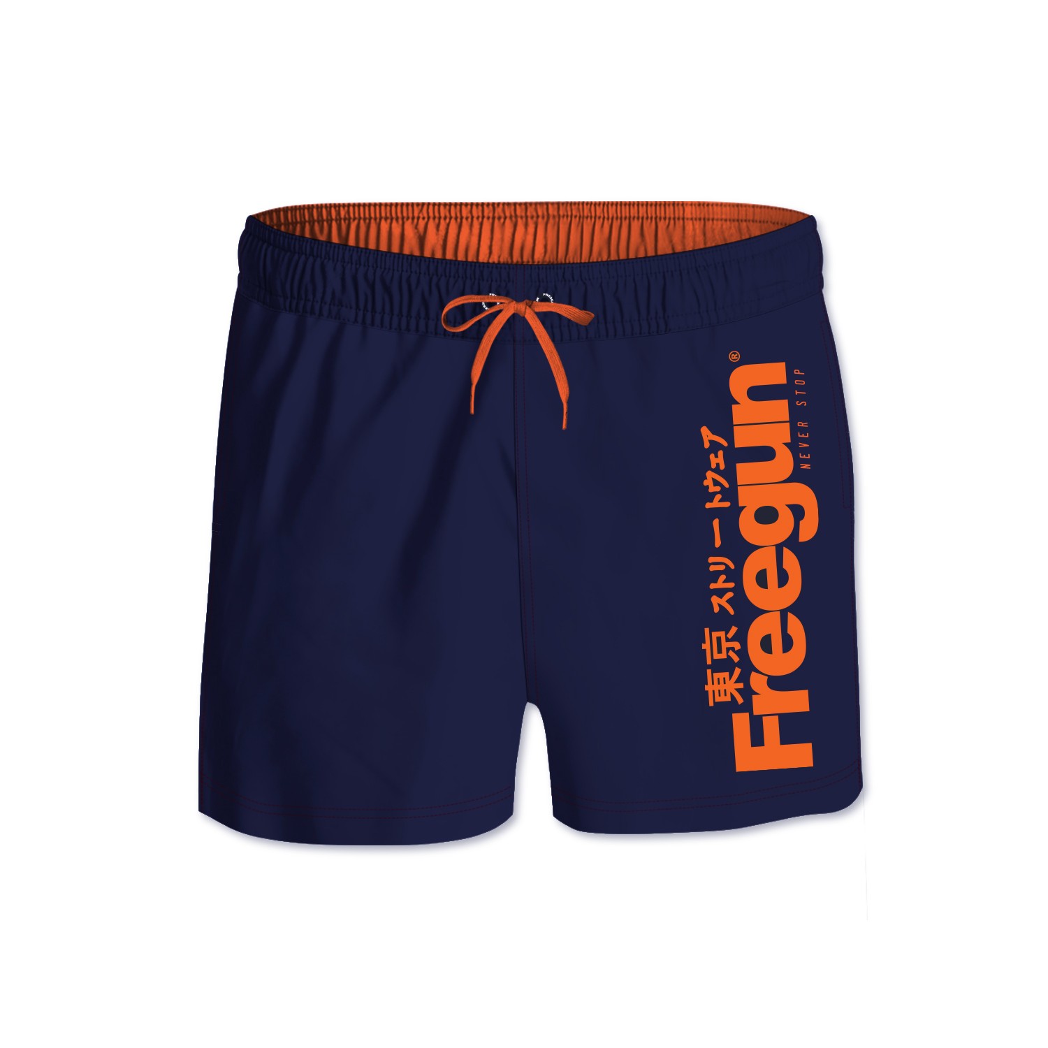 Boardshort Court Freegun garçon ceinture élastique Logo