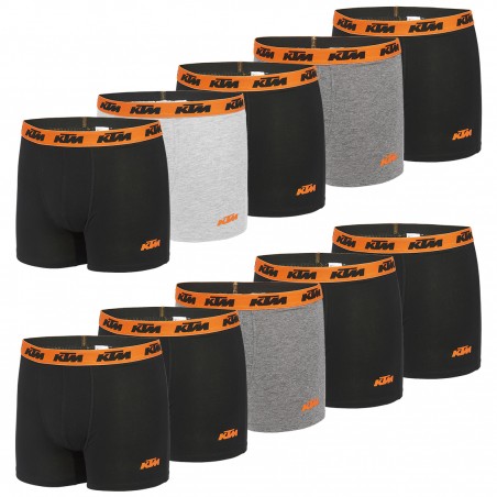 Lot de 10 Boxers coton homme KTM