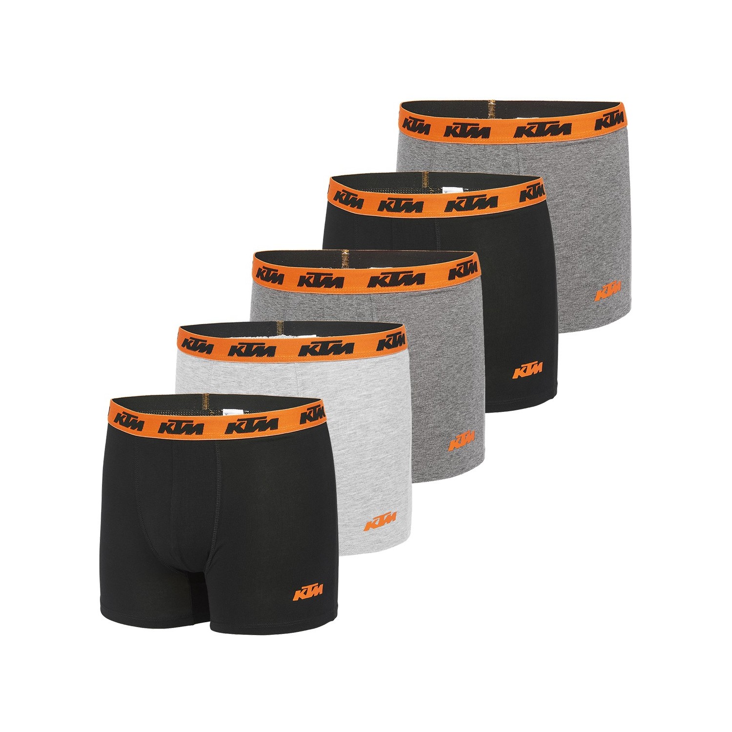 Lot de 5 Boxers coton homme KTM Lot de 5 Boxers coton homme KTM