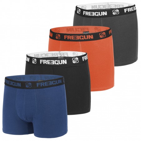 Lot de 4 Boxers coton homme Uni